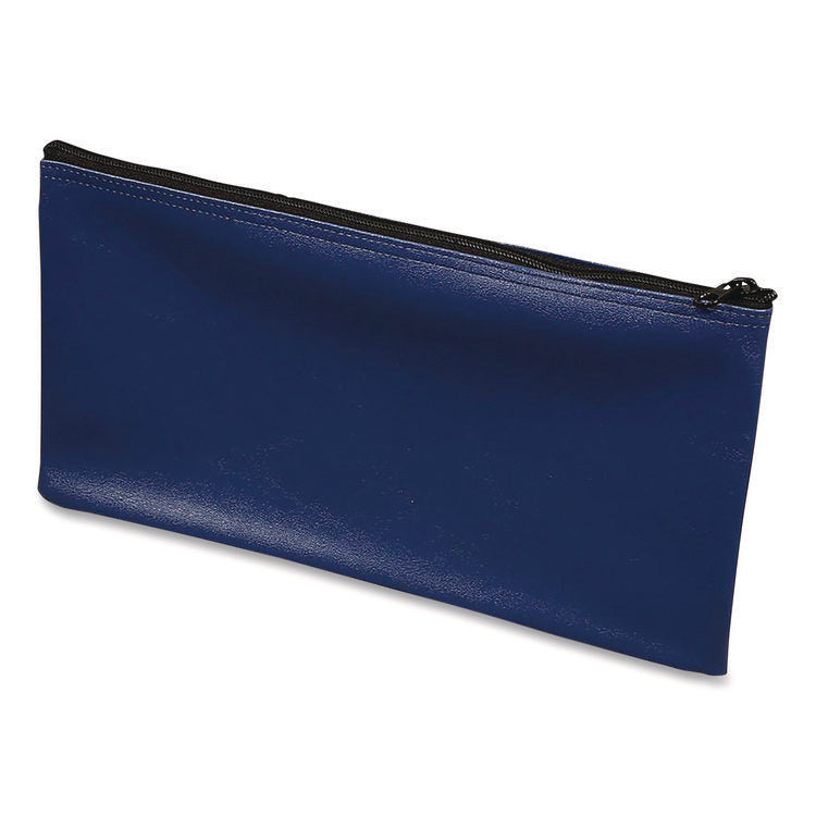 Multipurpose Zipper Deposit Bags, Polyester, 11.3 X 6.3, Blue, 3/pack
