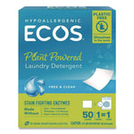 Liquidless Laundry Detergent Sheets, Free and Clear, 50 Sheets/Pack, 10 Packs/Carton