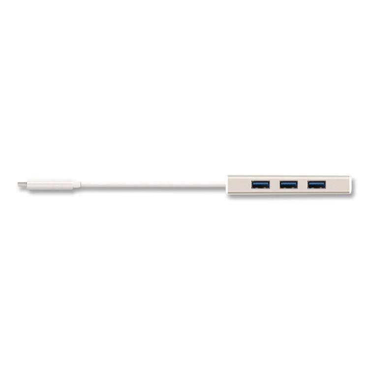 USB-C Hub with SD/Micro SD Card Reader, 3 Ports, Silver