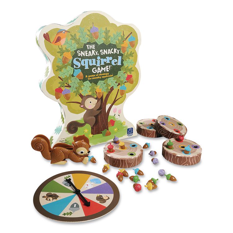 The Sneaky, Snacky Squirrel Game, 2 to 4 Players, Ages 3 to 7, 27 Pieces