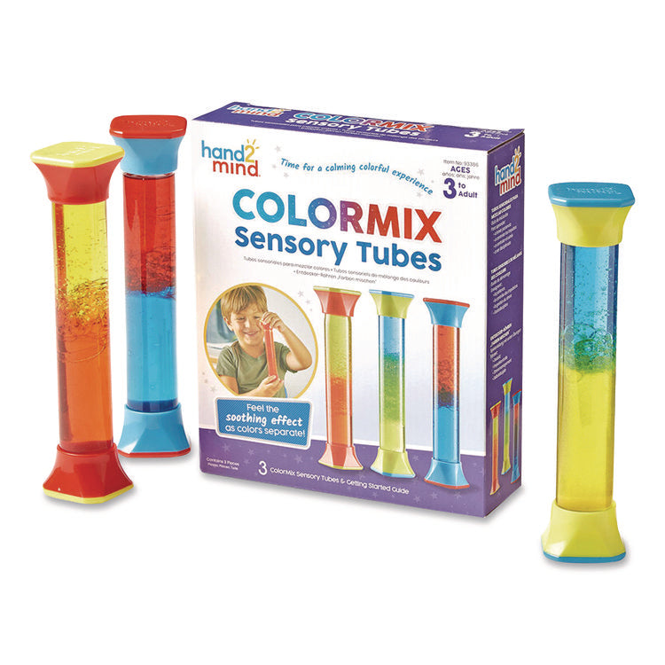 ColorMix Sensory Tubes, Ages 3 and Up, Assorted Colors, 3 Pieces
