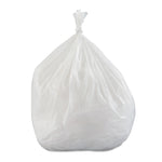 Low-Density Commercial Can Liners, 30 gal, 0.7 mil, 30" x 36", White, Interleaved Roll, 25 Bags/Roll, 8 Rolls/Carton