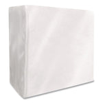 Dinner Napkins, 1-Ply, 16" x 16", White, 250/Pack, 12 Packs/Carton