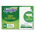 Dry Refill Cloths, White, 10.4" X 8", 52/box, 3 Boxes/carton