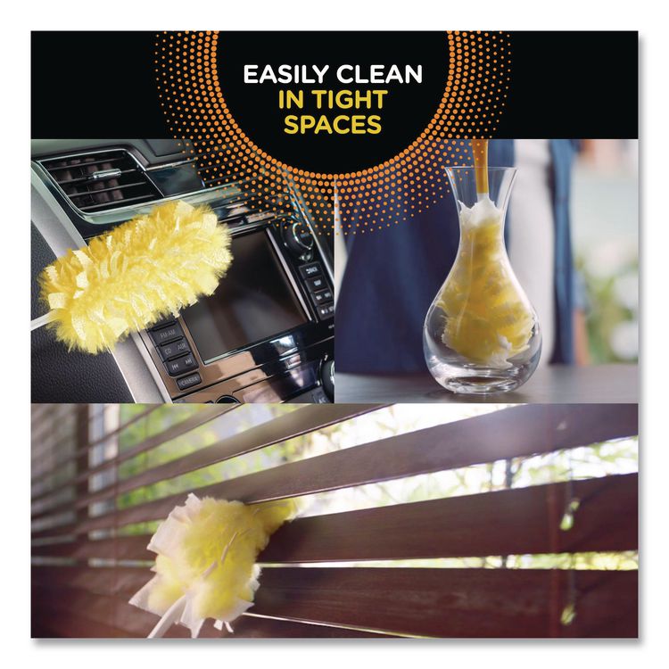 Heavy Duty Dusters Starter Kit, 6" Handle With Two Disposable Dusters