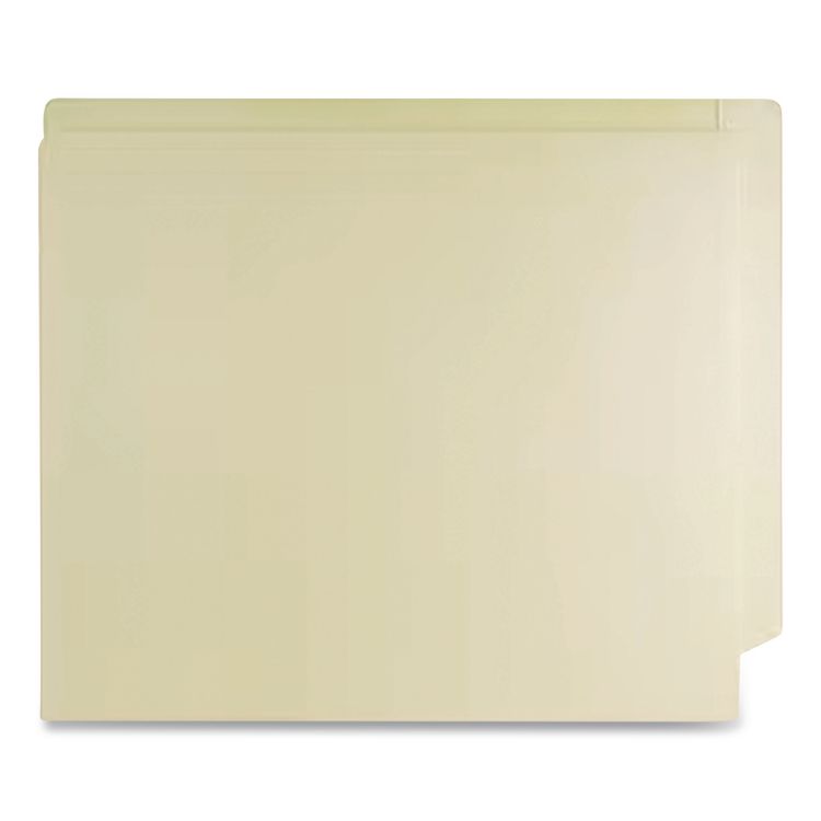 Full Pocket End Tab Fastener Folders, 0.75" Expansion, 2 Fasteners, Letter Size, Manila Exterior, 50/Box