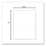 Large Tab Chart Divider Sheets, 7-Hole Punched, Letter, White, 250/Box