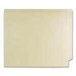 End Tab Folder with Pockets, Straight Tabs, Letter Size, Manila, 50/Box