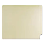 Heavy-Duty End Tab Fastener Folders, 0.75" Expansion, 2 Fasteners, Letter Size, Manila Exterior, 50/Box