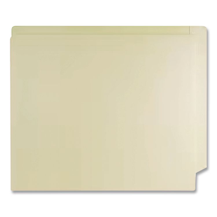 Heavy-Duty End Tab Fastener Folders, 0.75" Expansion, 2 Fasteners, Letter Size, Manila Exterior, 50/Box