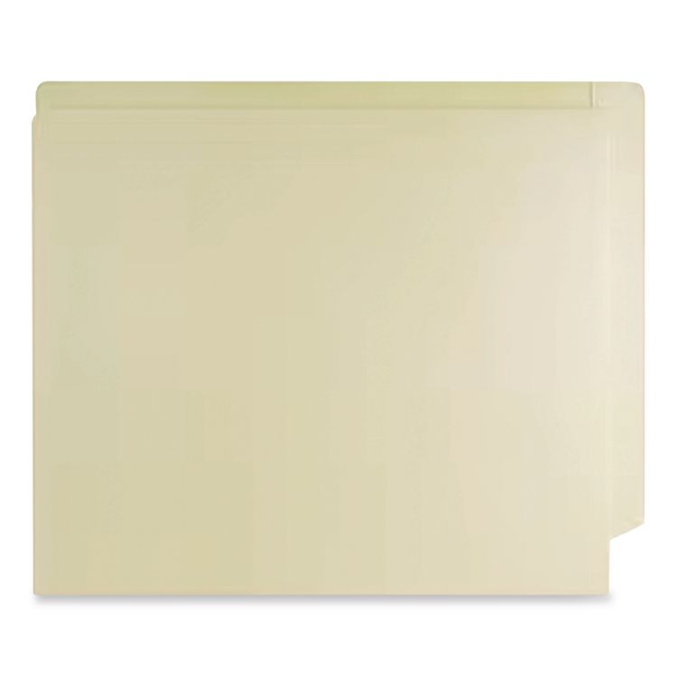 End Tab Fastener Folders, 0.75" Expansion, 2 Fasteners, Letter Size, Manila Exterior, 250/Box