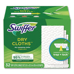 Dry Refill Cloths, White, 10.63" x 8", 32/Box, 4 Boxes/Carton