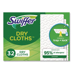 Dry Refill Cloths, White, 10.63" x 8", 32/Box, 4 Boxes/Carton