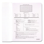 Square Deal Composition Book, 3-Subject, Wide/Legal Rule, Black Cover, (100) 9.75 x 7.5 Sheets, 12/Pack