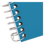 Wirebound Notebook, 2-Subject, Medium/College Rule, Assorted Cover Colors, (80) 9.5 x 6.52 Sheets, 6/Pack