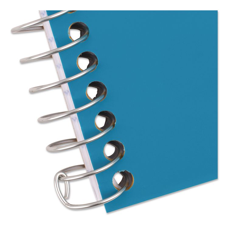Wirebound Notebook, 2-Subject, Medium/College Rule, Assorted Cover Colors, (80) 9.5 x 6.52 Sheets, 6/Pack