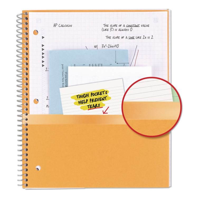 Wirebound Notebook, 1-Subject, Quadrille Rule (4 sq/in), Randomly Assorted Cover Color, (100) 11 x 8.5 Sheets