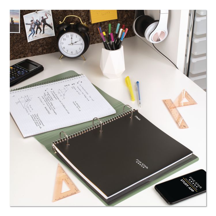 Wirebound Notebook, 1-Subject, Quadrille Rule (4 sq/in), Randomly Assorted Cover Color, (100) 11 x 8.5 Sheets