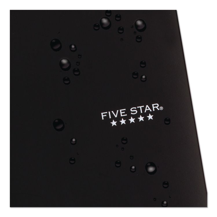 Wirebound Notebook, 1-Subject, Medium/College Rule, Black Cover, (100) 11 x 8.5 Sheets