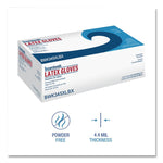 General-Purpose Latex Gloves, Powder-Free, X-Large, 4.4 mil Thick, 9.5" Long, Natural, 100/Box, 10 Boxes/Carton