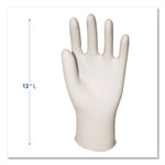 General-Purpose Latex Gloves, Powder-Free, X-Large, 4.4 mil Thick, 9.5" Long, Natural, 100/Box, 10 Boxes/Carton