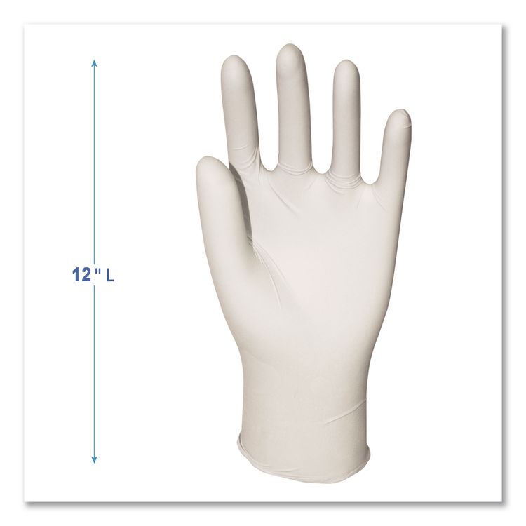 General-Purpose Latex Gloves, Powder-Free, X-Large, 4.4 mil Thick, 9.5" Long, Natural, 100/Box, 10 Boxes/Carton