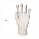 General-Purpose Latex Gloves, Powder-Free, Large, 4.4 mil Thick, 9.5" Long, Natural, 100/Box, 10 Boxes/Carton