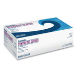 Powder-Free Synthetic Vinyl Gloves, X-Large, 4 mil Thick, 9.5" Long, Cream, 100/Box, 10 Boxes/Carton