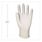 Powder-Free Synthetic Vinyl Gloves, Small, 4 mil Thick, 9.5" Long, Cream, 100/Box
