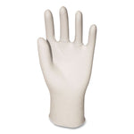 Powder-Free Synthetic Vinyl Gloves, Medium, 4 mil Thick, 12" Long, Beige, 100/Box