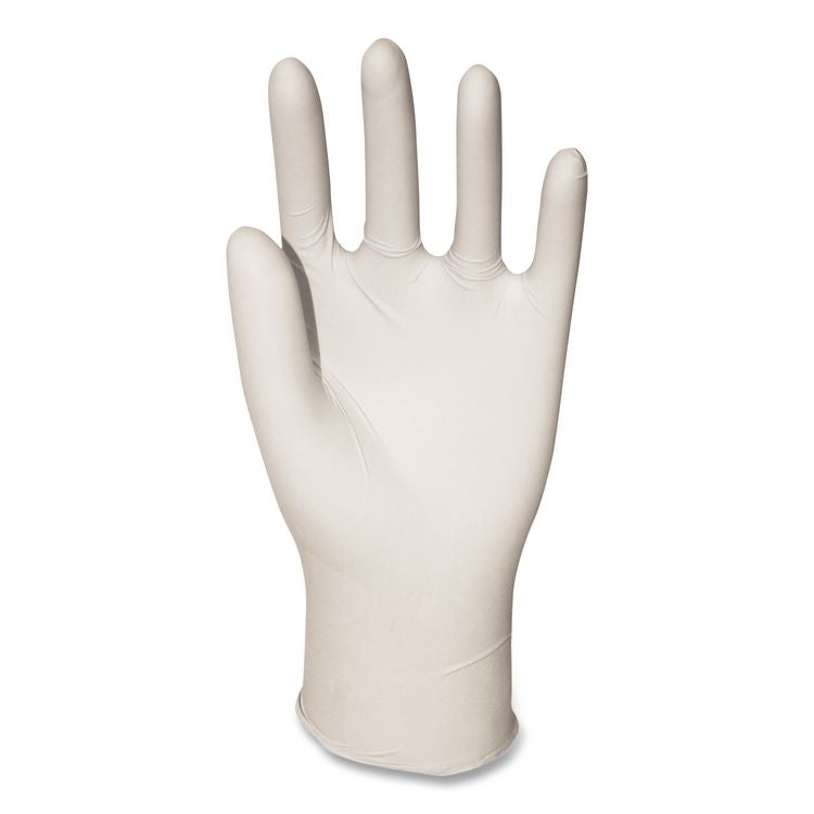 Powder-Free Synthetic Vinyl Gloves, Medium, 4 mil Thick, 12" Long, Beige, 100/Box