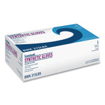 Powder-Free Synthetic Vinyl Gloves, Large, 4 mil Thick, 9.5" Long, Cream, 100/Box, 10 Boxes/Carton