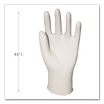 Powder-Free Synthetic Vinyl Gloves, Large, 4 mil Thick, 9.5" Long, Cream, 100/Box, 10 Boxes/Carton