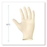 Powder-Free Synthetic Examination Vinyl Gloves, X-Large, 5 mil Thick, 9.5" Long, Cream, 100/Box, 10 Boxes/Carton
