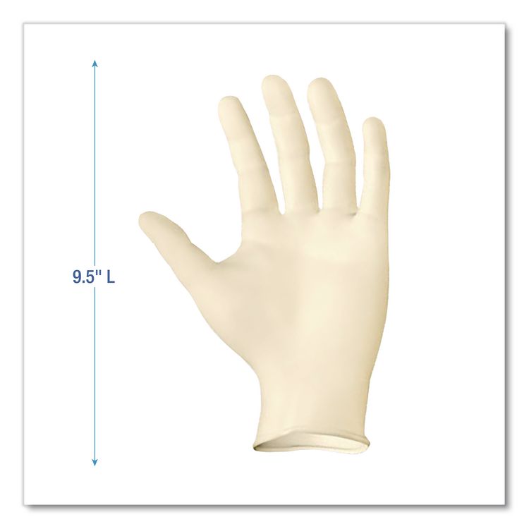 Powder-Free Synthetic Examination Vinyl Gloves, X-Large, 5 mil Thick, 9.5" Long, Cream, 100/Box, 10 Boxes/Carton