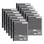 Graph Paper Tablet, 3-Hole, 8.5 X 11, Quadrille: 4 Sq/in, 20 Sheets/pad, 12 Pads/pack