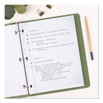 Reinforced Recycled Filler Paper Plus Study App, 3-Hole, 8.5 x 11, College Rule, 80/Pack