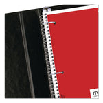 Spiral Notebook, 1-Subject, Wide/Legal Rule, Assorted Cover Colors, (70) 10.5 x 8 Sheets, 6/Pack