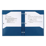 Two-Pocket Stay-Put Plastic Folder, 11 x 8.5, Assorted, 4/Pack
