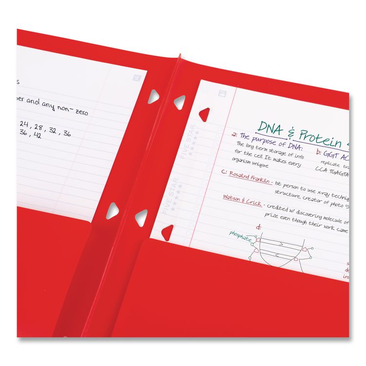 Two-Pocket Portfolio Clear View, 11" x 8.5", Randomly Assorted
