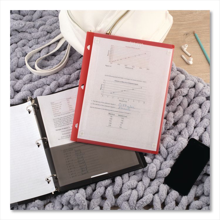 Two-Pocket Portfolio Clear View, 11" x 8.5", Randomly Assorted