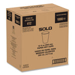 Recycled Content PCF Paper Hot Cups, ProPlanet Seal, 12 oz, White/Blue, 1,000/Carton