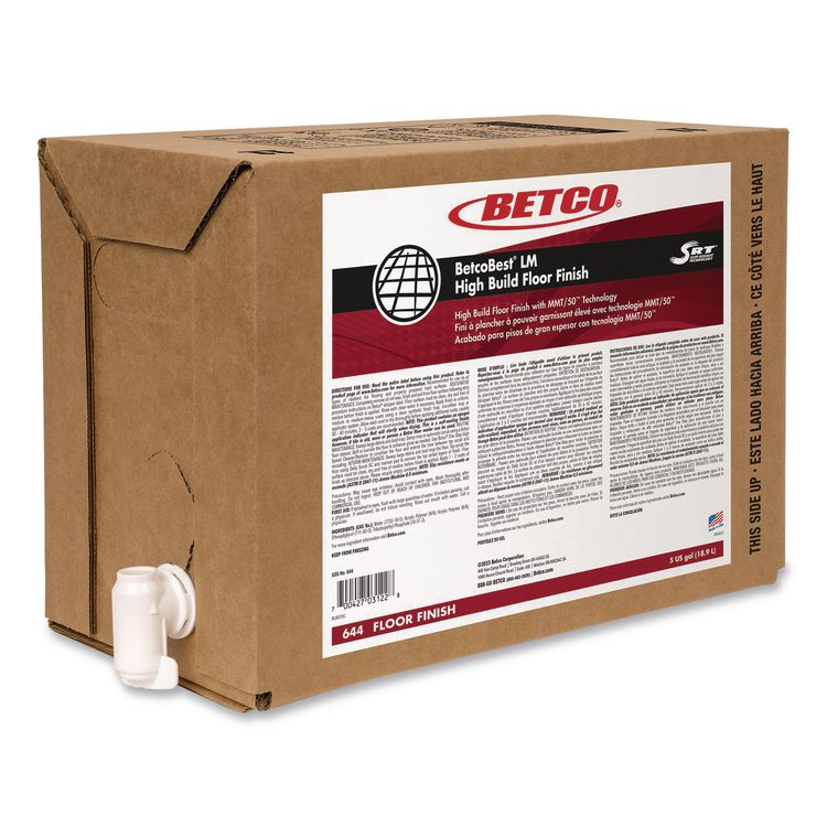 BetcoBest LM Floor Finish with SRT, 5 gal Bag in Box