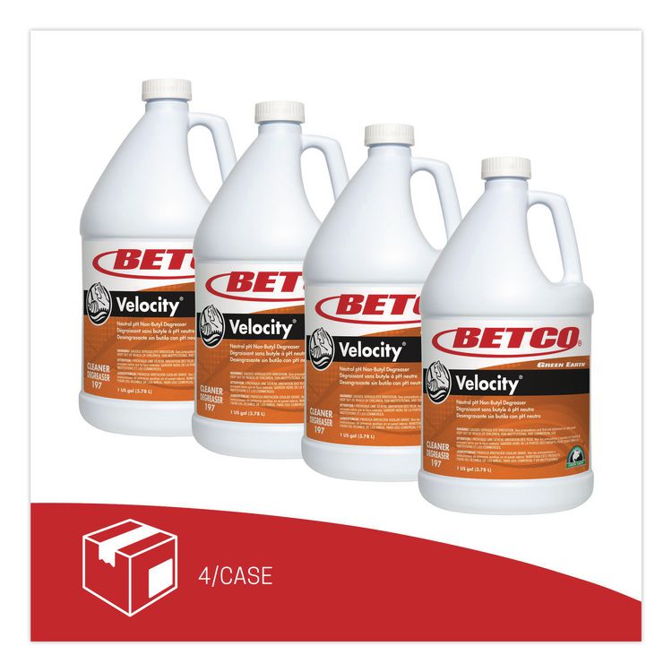 Green Earth Velocity Degreaser, 1 gal Bottle, 4/Carton