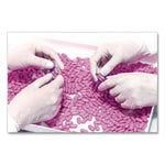 Powder-Free Latex Exam Gloves, Small, 4.8 mil Thick, 9.5" Long, Natural, 100/Box, 10 Boxes/Carton