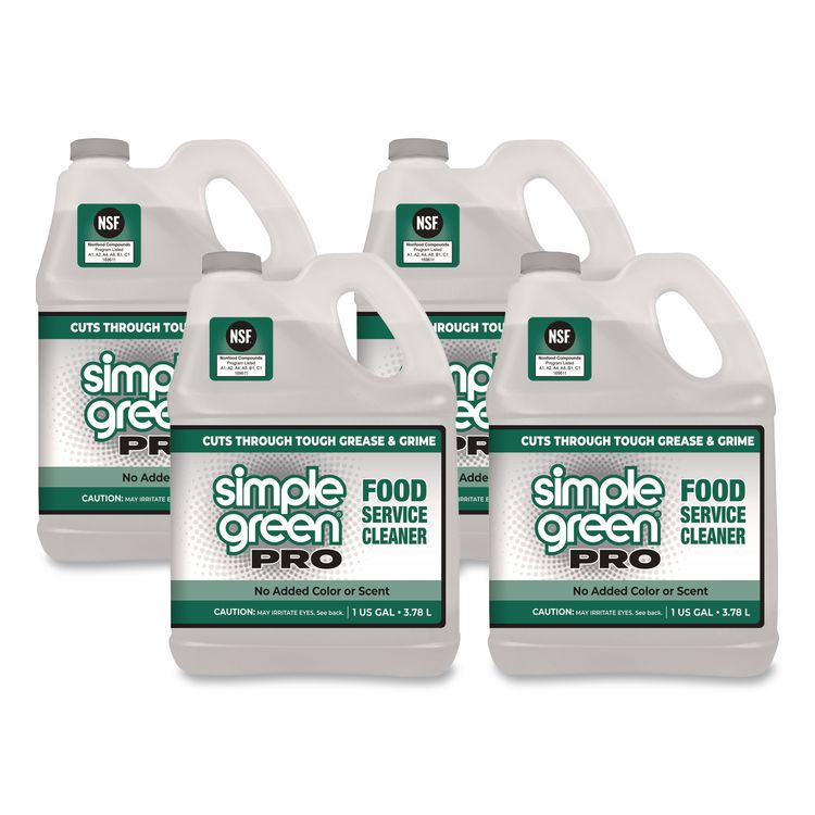 Pro Food Service Cleaner, 1 gal Bottle, 4/Carton