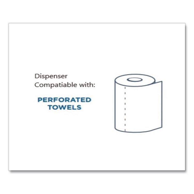 Perforated Paper Towel Roll Dispenser, 4.75 x 13.25 x 3, Chrome