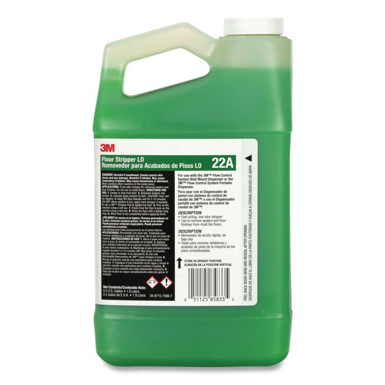 Floor Stripper LO Concentrate 22A, 0.5 gal Bottle, 4/Carton
