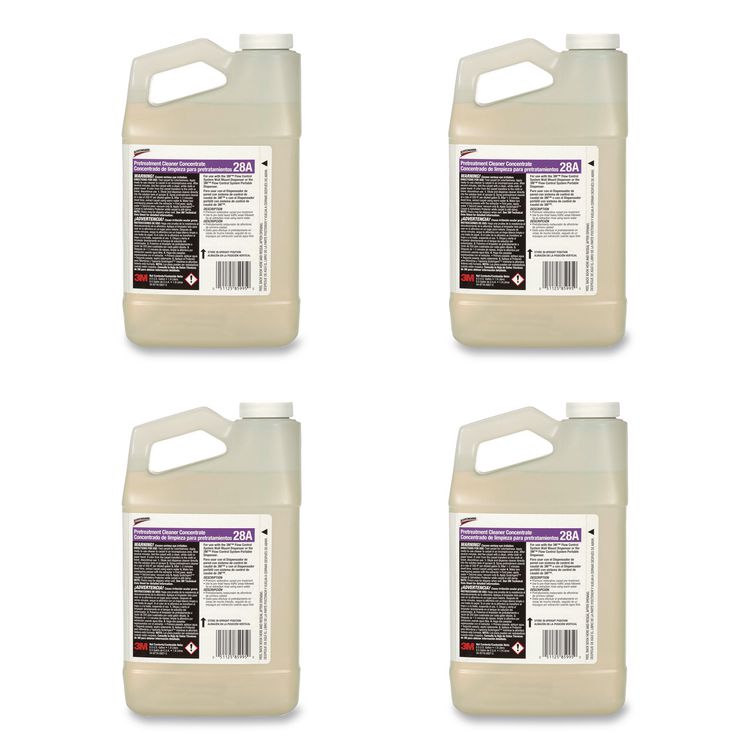 Scotchgard Pretreatment Cleaner Concentrate 28A, 0.5 gal Bottle, 4/Carton