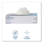 Exam Vinyl Gloves, Powder-Free, X-Large, 3.6 mil Thick, 9.5" Long, Clear, 100/Box, 10 Boxes/Carton